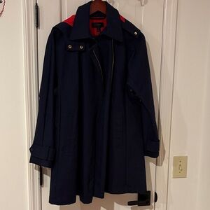 J. Crew Navy Jacket with Red Lining